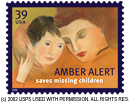 AMBER Alert Postage Stamp